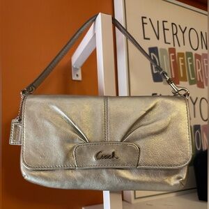 COACH Ashley Flap Leather 2-Way Wristlet